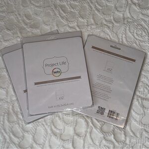 NWT Becky Higgins Project Life 6X8 Scrapbook photo Pocket Pages